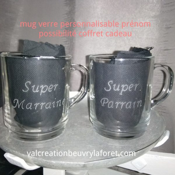 Mug personnalisable pour Super marraine ! Cadeau original