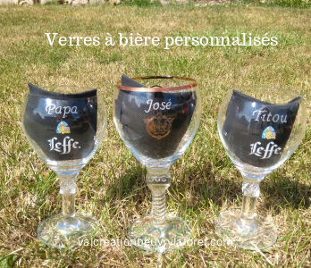 Verres à bière personnalisés