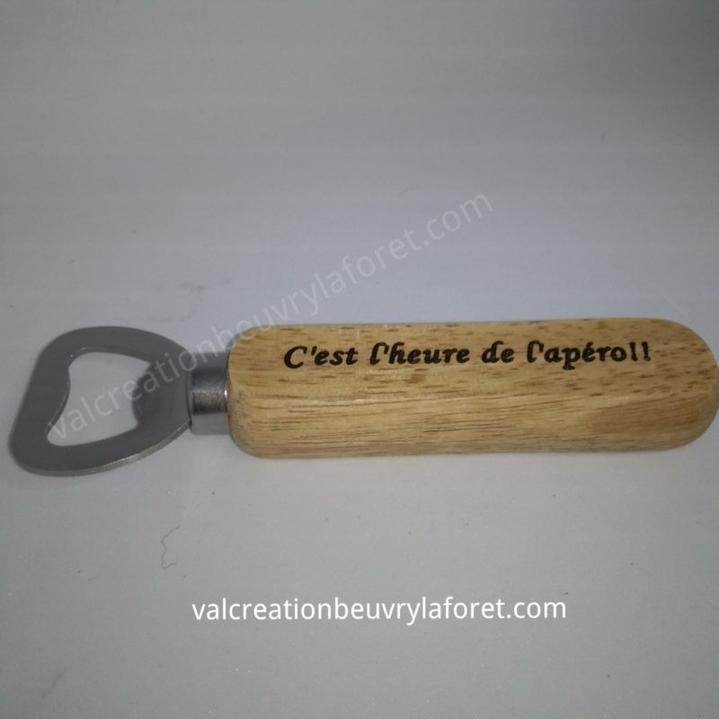 Décapsuleur en bois personnalisable