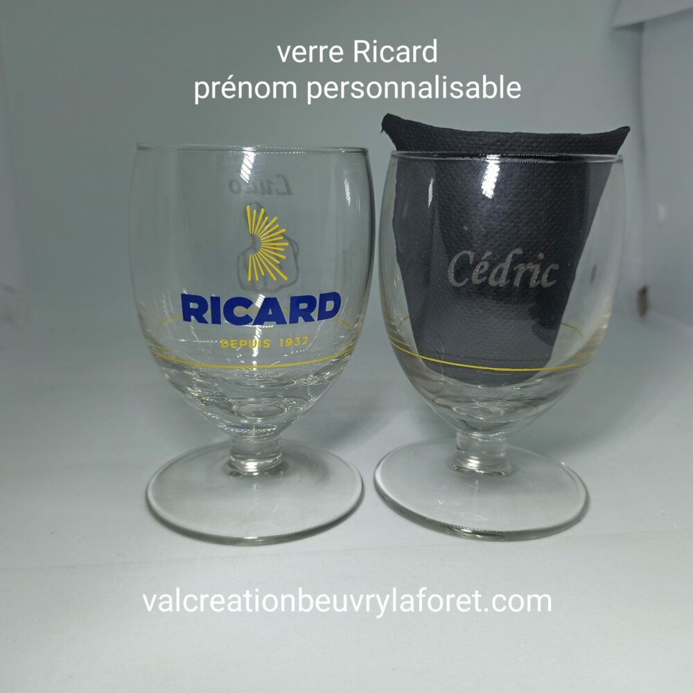 Verre à Ricard Pastis personnalisé