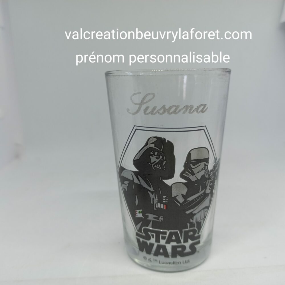 Verre enfant gravure prénom